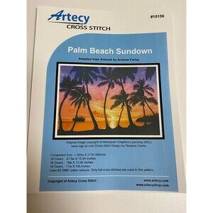 Cross Stitch Artecy #10156 Palm Beach Sundown